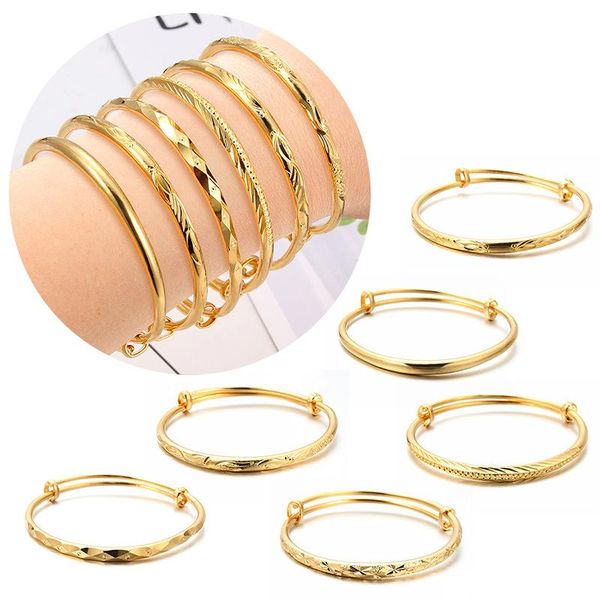 

bangle fashion golden twist bracelets & bangles copper chain birthday gift souvenir gold jewelry bracelet for women men, Black