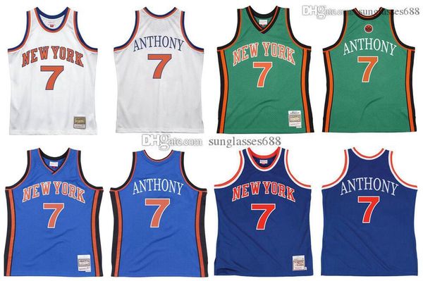 

stitched carmelo anthony jersey s-6xl mitchell & ness 2012-13 mesh hardwoods classics retro basketball jerseys men women youth, Black;red