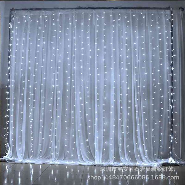 

pvc transparent copper wire star string led warm white curtain lamp