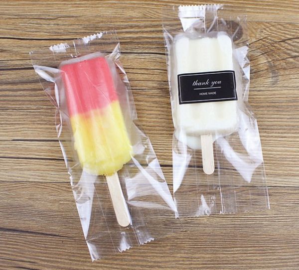 

handmade popsicle bag transparent ice cream bag popsicle packaging popsicle bags ice cream bags (7*18) each pack contains 100 pieces