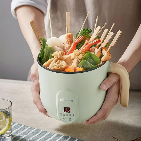 

electric skillets 500w 220v 1.2l cooker multifunctional small frying pan non-stick