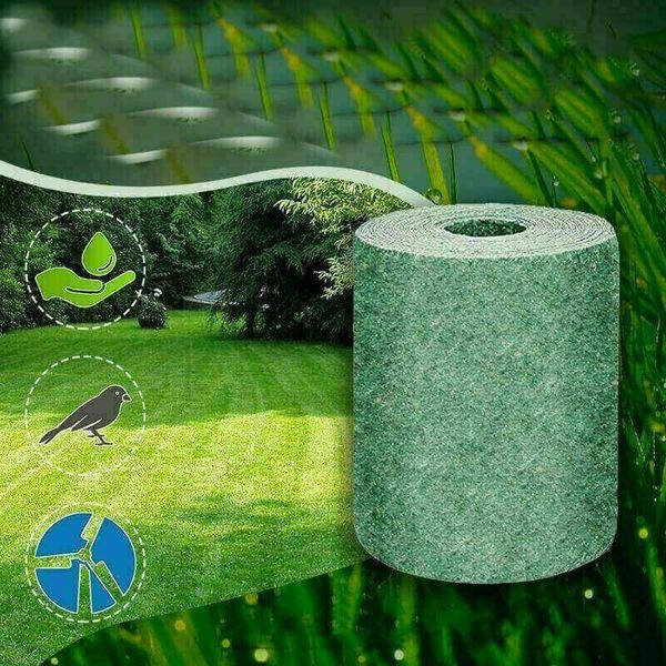 

grass seed mat fertilizer garden picnic gardening lawn planting mat diy green plant micro landscape yard garden decor