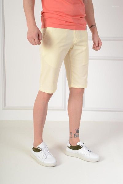 

bermuda slim fit yellow men 's shorts men's, White;black