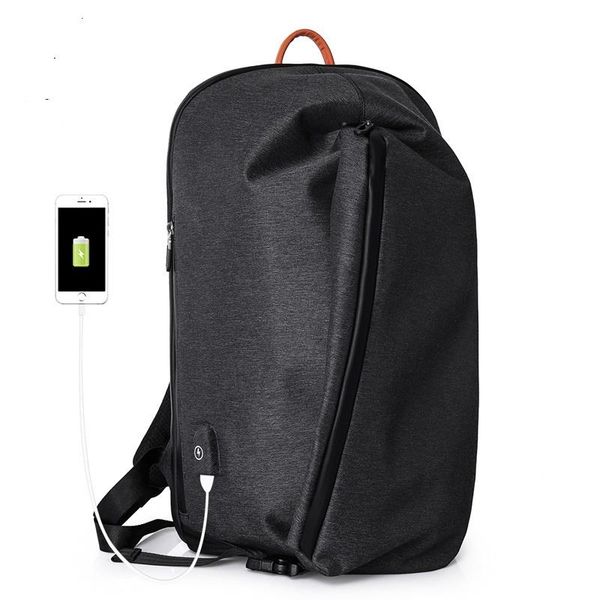 

backpack tc705 large capacity men's double shoulder bag computer trend young college students anti-theft schoolbag