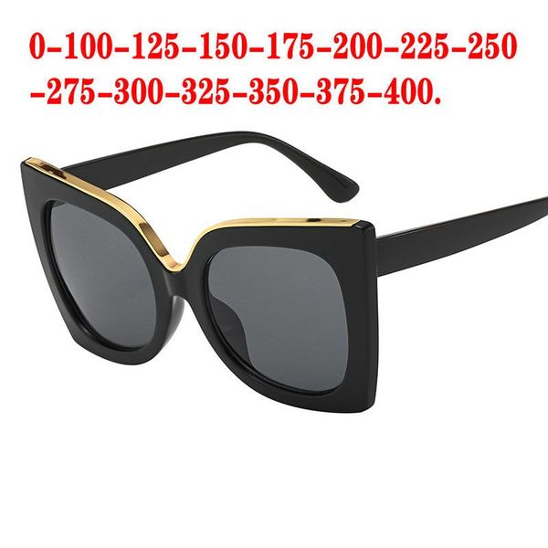 

sunglasses frames oversized square polarized men minus lens prescription diopter driving goggles 0 -0.5 -0.75 to -6.0 fml, Silver