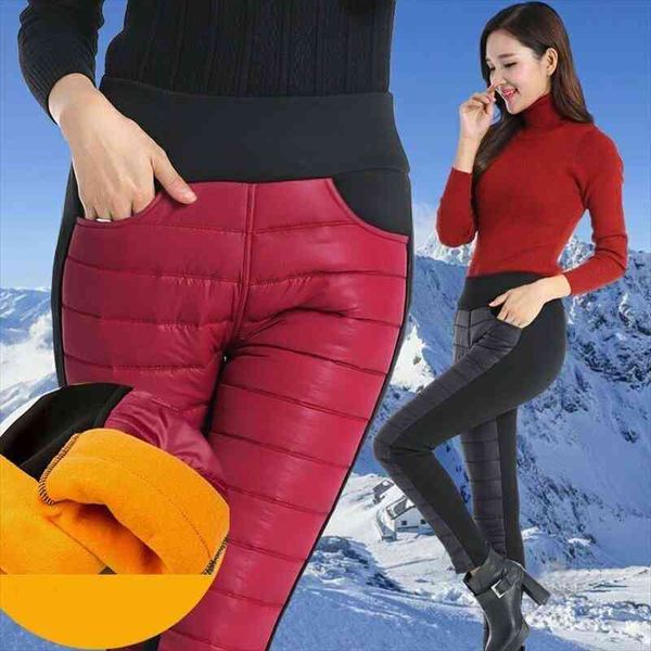 

plus velvet pants women winter warm leggings large size pants high waist thicken leggings velvet leggins casual soft, Black