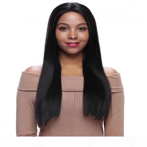 

straight black hair full lace human hair wigs for black women 160% density brazilian straight lace wig with baby hair rosa queen white women, Black;brown