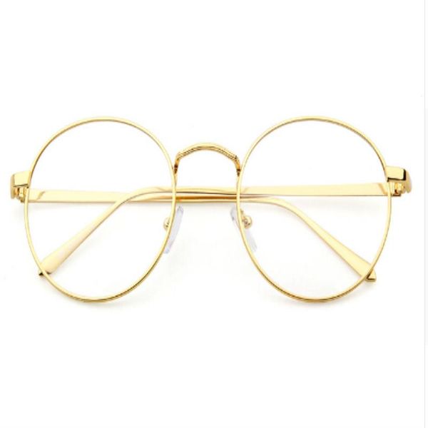

korean glasses gold glasses computer full no frame frame spectacles round rim vintage retro eyeglass degrees qxblo, White;black