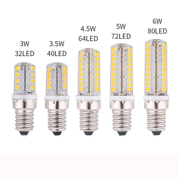 

bulbs led lamp e14 corn bulb ac 220v 3w 5w 6w smd 2835 light 360 degrees beam angle spotlight lamps 5pcs