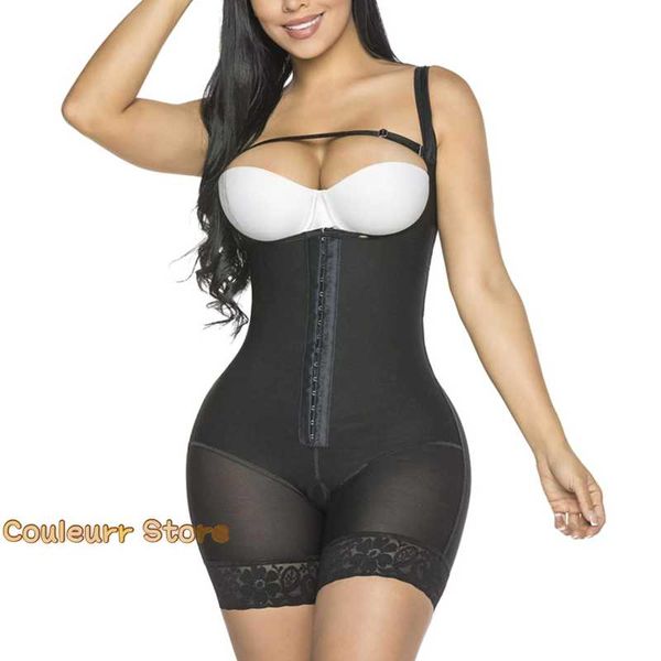 

women's shapers cinta modeladora corset breasted underbust shapewear one-piece body shaper compression garments tummy control leotard, Black;white