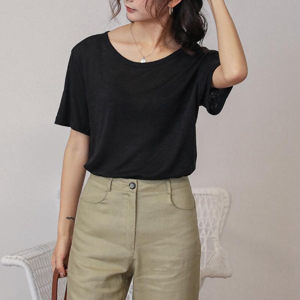 

2021 summer classic fashion women's short sleeve breathable t-shirt, White