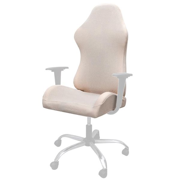 

soft home office removable gaming chair cover slipcover washable reusable solid polyester easy install stretch computer seat