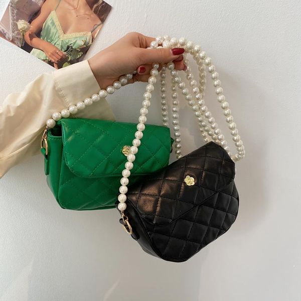 

evening bags small pu leather crossbody flap for women 2021 spring summer luxury lingge design handbags lady shoulder purses