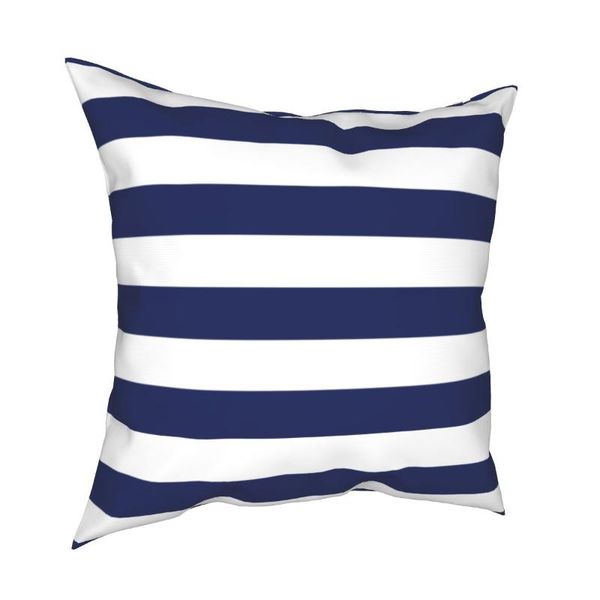 

cushion/decorative pillow navy blue and white stripes pillowcase printing fabric cushion cover gift throw case seater square 40x40cm