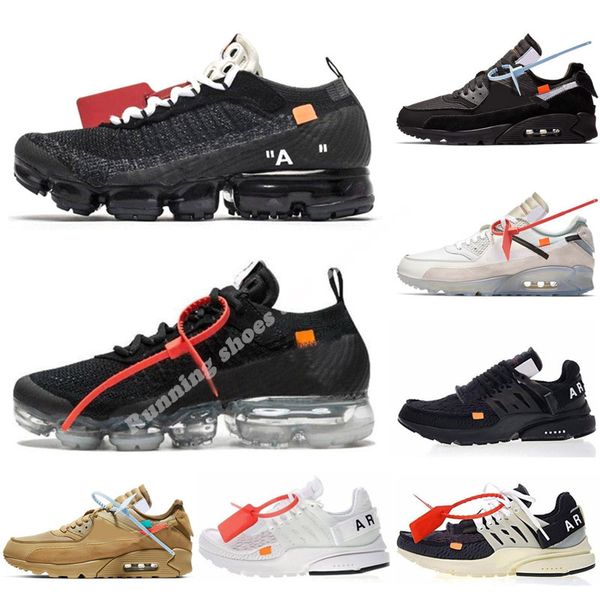 

off prestos white running casual shoes mac volt biue black 90s fly racer chaussures designer zapatos triple casual mens sneakers, Black;brown