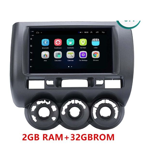 2din Android 10 Carro DVD Unit Player para 2002-2008 Honda Jazz (Manual AC, Direita Drive) Rádio GPS