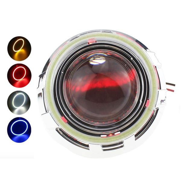 

working light pair halo ring fog lights led headlight cob angel eyes 60/70/80/90/100/110/120mm universal for car motorcycle