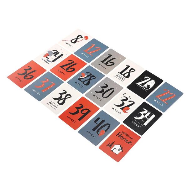 

maternity dresses 18pcs pregnancy po props pregnant pography cards background ornament, White