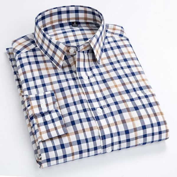 

checkered shirts for men pure cotton long sleeve button collar business men's casual plaid shirt 14colors overshirt male, White;black