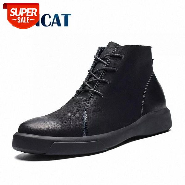 

vancat new warmth men boots autumn winter fur ankle boots 2018 fashion snow vintage men shoes size 38-47 #sw7q