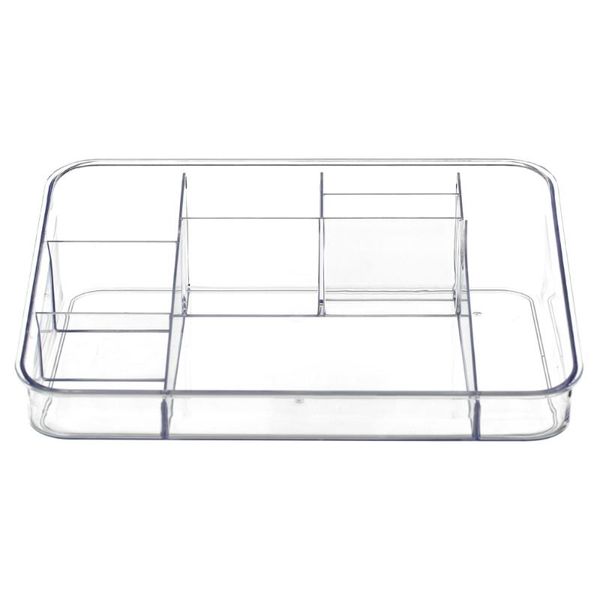 

bathroom storage & organization clear plastic cosmetic and makeup case holder for beauty supplies cosmetics lipsticks brush organizer