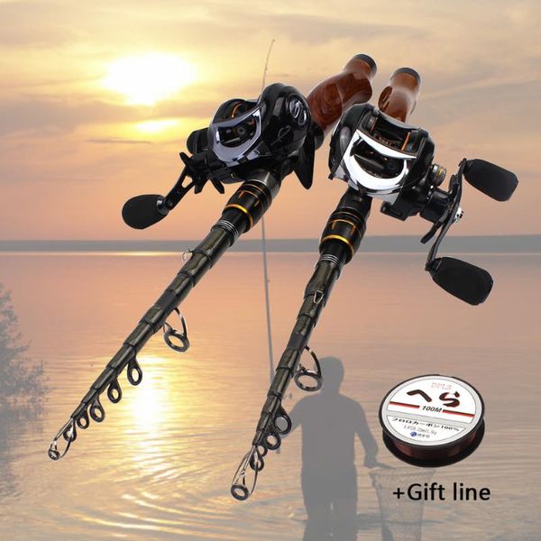 

boat fishing rods rod with reel casting and set travel lure trout weight 5-20g tackle