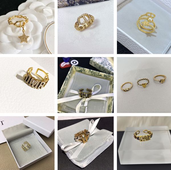

design jewelry fashion stars same letter pearl ring, Silver