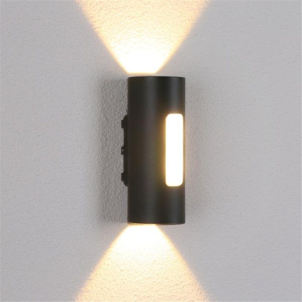 

outdoor wall lamps led lamp waterproof exterior staircase light simple terrace garden aluminum sconce 12w