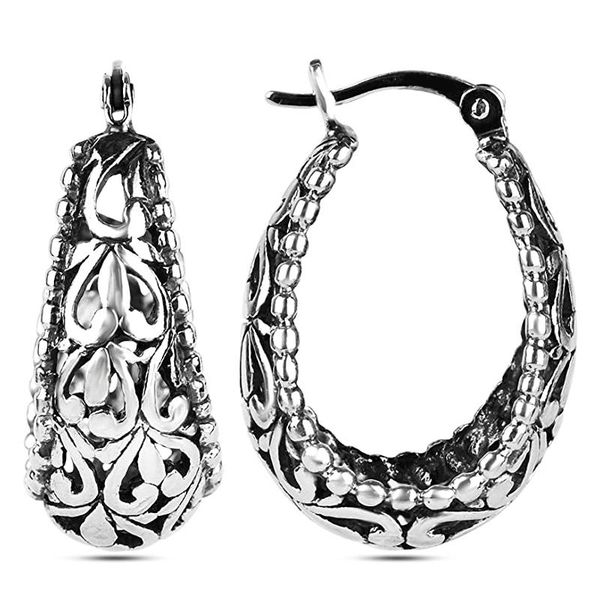 

hoop & huggie silver color women earring hollow out design anniversary gift earrings for mom timeless style female classic jewelry, Golden;silver