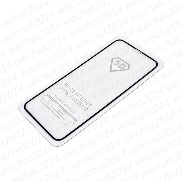 

100pcs 5d full cover screen protector 9h tempered glass carbon fiber screen protector for iphone x 6 6s 7 8 plus xs max