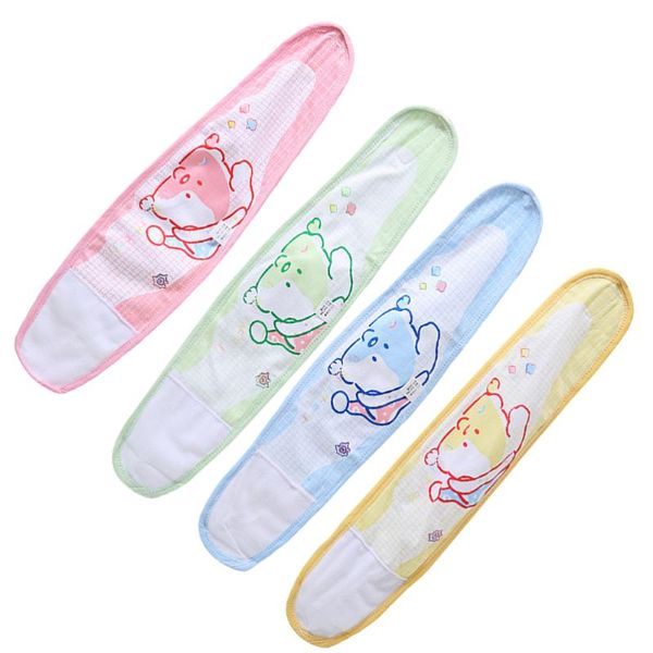 Acessórios de cabelo 4 pcs Banda de umbigo desenhos animados Ajustável Nascível Bellyband Baby Baby Infantil Cinto Umbilical Proteção