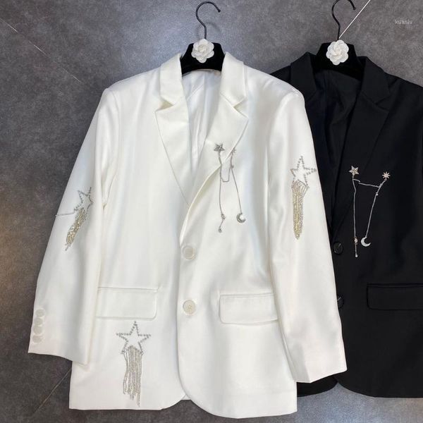 

spring 2021 women's suits coats fashion coat & blazers, White;black