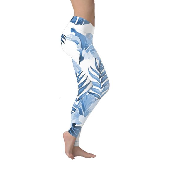 

2020 mori sports yoga digital print pants large women's tights, Gray