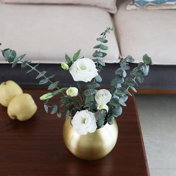 

small flower vase decoration unique stainless steel plants flower storage holder for household bedroom accessories