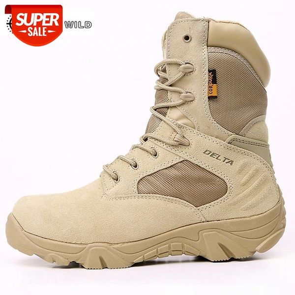 

2019 winter men boots tactical military special force waterproof leather desert work shoes men's combat army ankle boot #7t9t