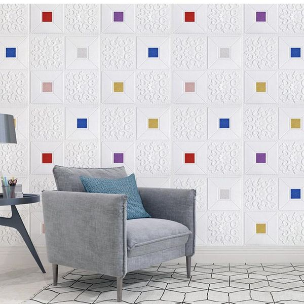 

wallpapers waterproof 3d stereo wall sticker ceiling bedroom roof papers self-adhesive decoration wallpaper