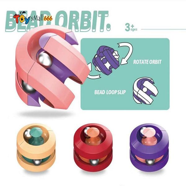 

dhl fidget decompression toys track cube metal finger gyro novel intellectual toy creative dhl fast sxjl21