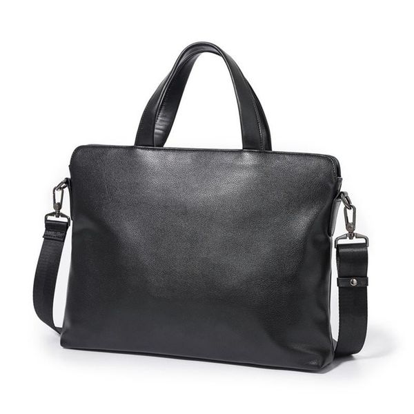 

briefcases men's leather soft messenger bag mens office handbags business lapshoulder bags for documents maletines