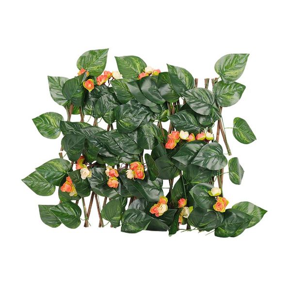 

fencing, trellis & gates expandable artificial green plants fake flower garden home decor outdoor indoor wall retractable fence privacy pati