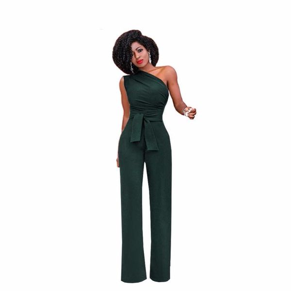 

women's jumpsuits & rompers 2021 summer women nova red green yellow blue wide leg casual party office work off shoulder overalls, Black;white