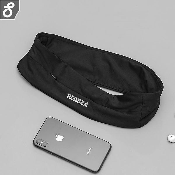 

waist support men and women's fashion mobile phone belt bag marathon fitness light thin anti-theft, Black;gray