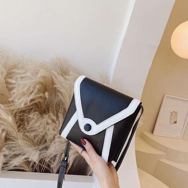 

hbp 2021 new fashion korean color contrast small square single shoulder messenger for women with mobile phone bag