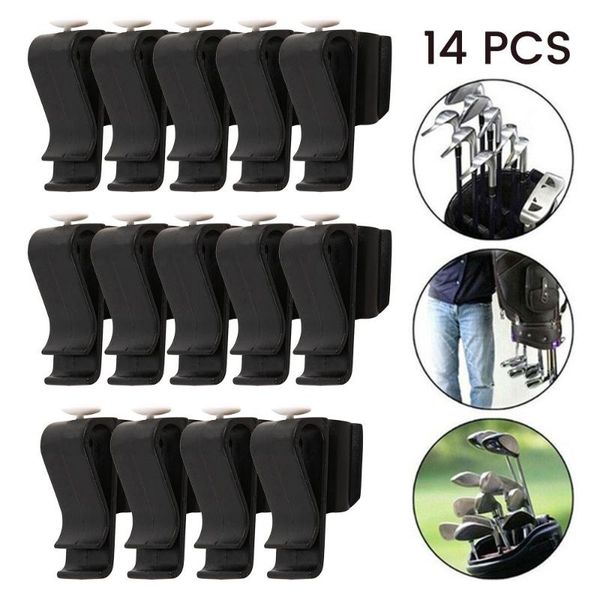 

golf training aids 14pcs club putter clamp bag clip on clips holder set organizer ball sports accessories