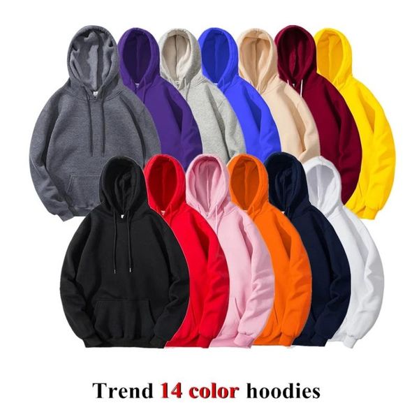 

men's hoodies & sweatshirts 2021 fashion hoodie casual style sportswear brand solid color pullover harajuku sweatshirt, Black
