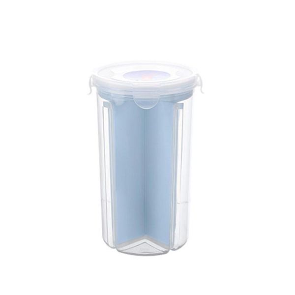 

storage bottles & jars sealed moistureproof transparent four grids home rotary 11.5 x 23cm/4.5 9.1inch tank
