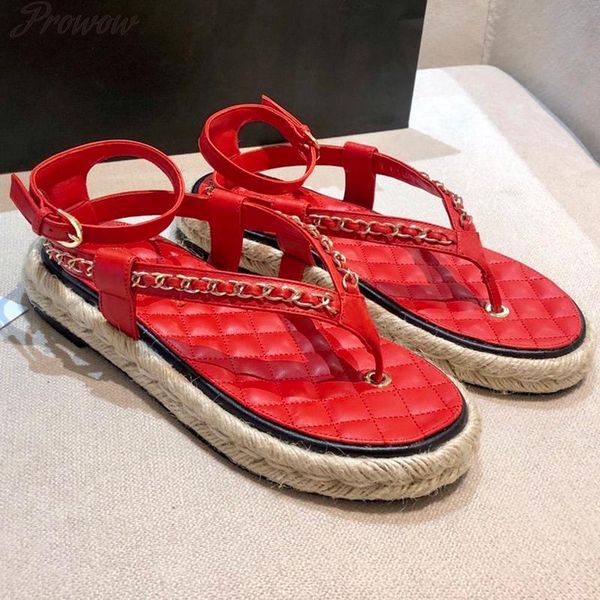 

sandals prowow women summer flat colorful for woman high-quality shoes, Black