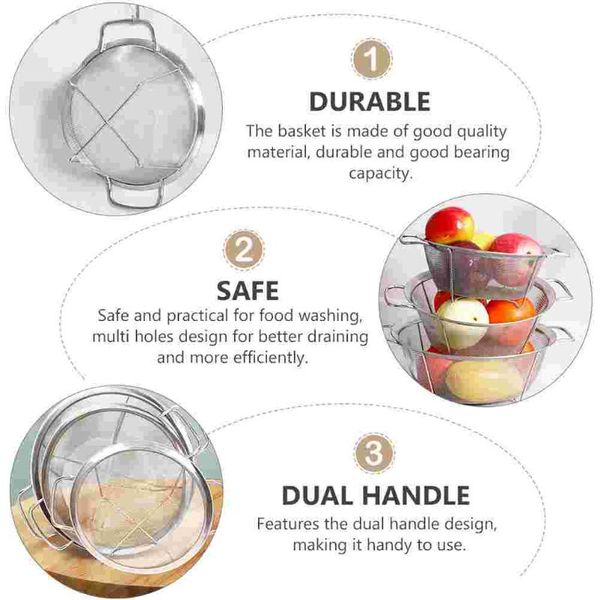 

laundry bags 1pc food drain drying basket home use fruit vegetable washing