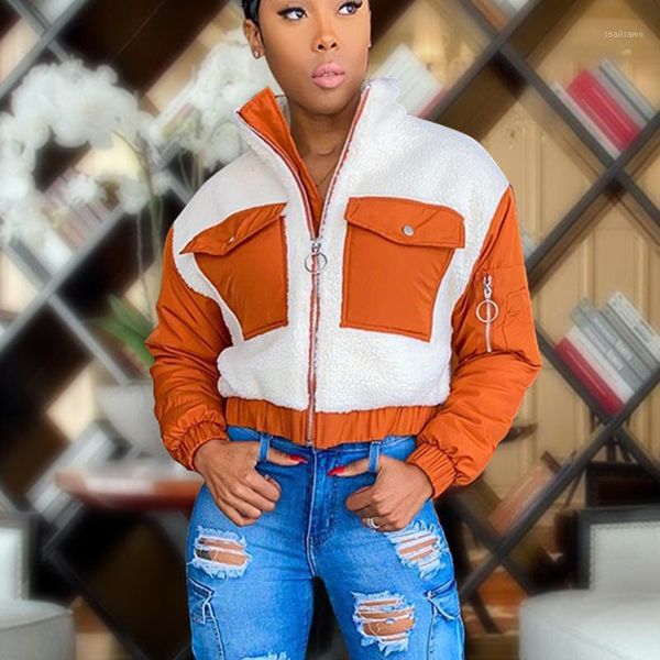 

women's jackets autumn women faux furs soft slim jacket coat turtlenck zipper wool motorcycle overcoat female pocket plush casual overc, Black;brown