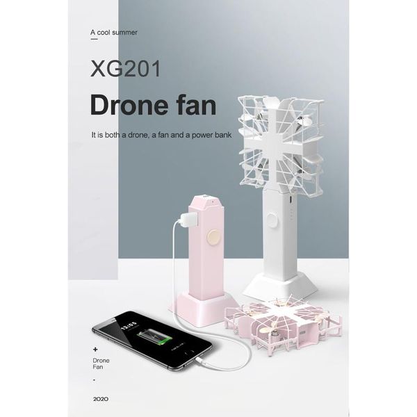 

2021 new three-in-one camera drones handheld fan quadcopter with 1080p hd camera power bank pgraphy aerial drone toys#g
