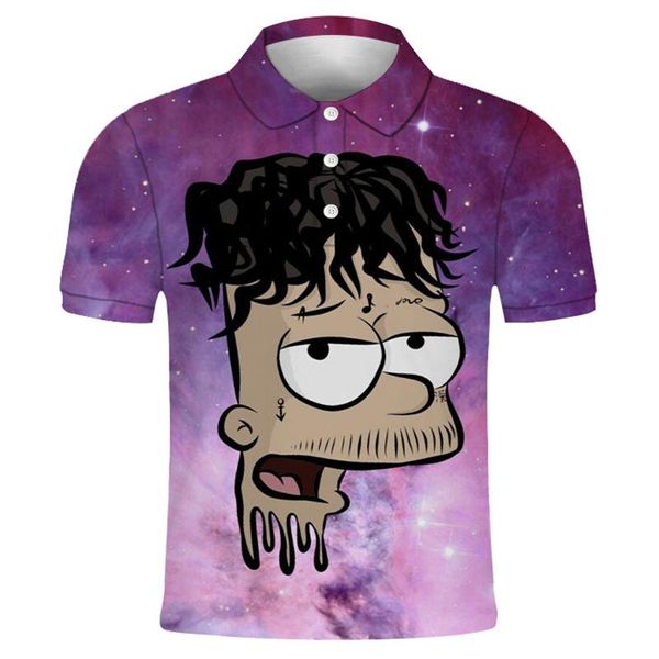 

men's polos fashion and women's t-shirt hip-hop male printing 3d summer short-sleeved xxs-6xl, White;black